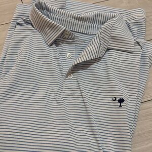 Limited Edition Charleston Performance Vineyard Vines Men's Striped Polo Shirt